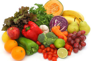 Des fruits et légumes pleins de couleurs riches en antioxydant